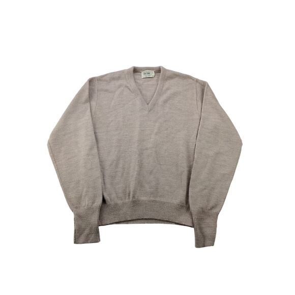 Vintage Lord Jeff 100% Dupont Orlon V Neck Sweater Size L Pullover - Picture 1 of 10